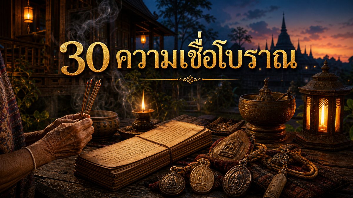 30 ความเชื่อโบราณของคนไทย พร้อมเหตุผลและกุศโลบายที่ซ่อนอยู่