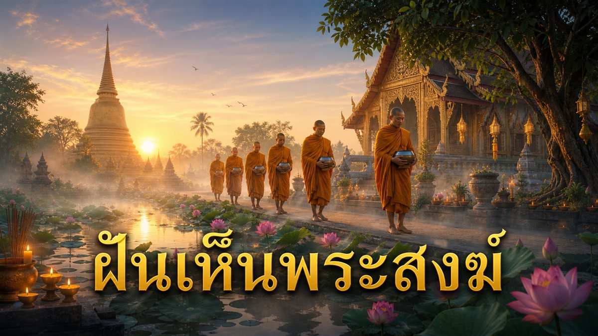 ฝันเห็นพระสงฆ์ ทำนายฝัน ความหมาย วิธีแก้ฝัน พร้อมเลขเด็ดนำโชค
