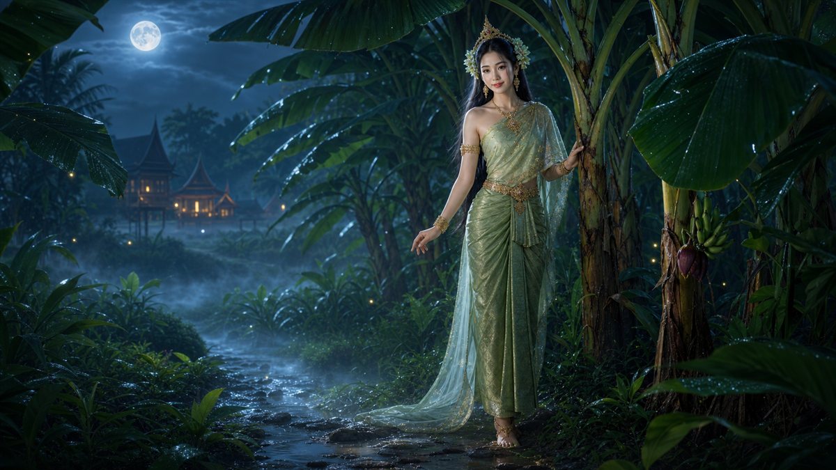 ผีนางตานี: ประวัติและตำนานผีสาวชุดเขียวประจำต้นกล้วย