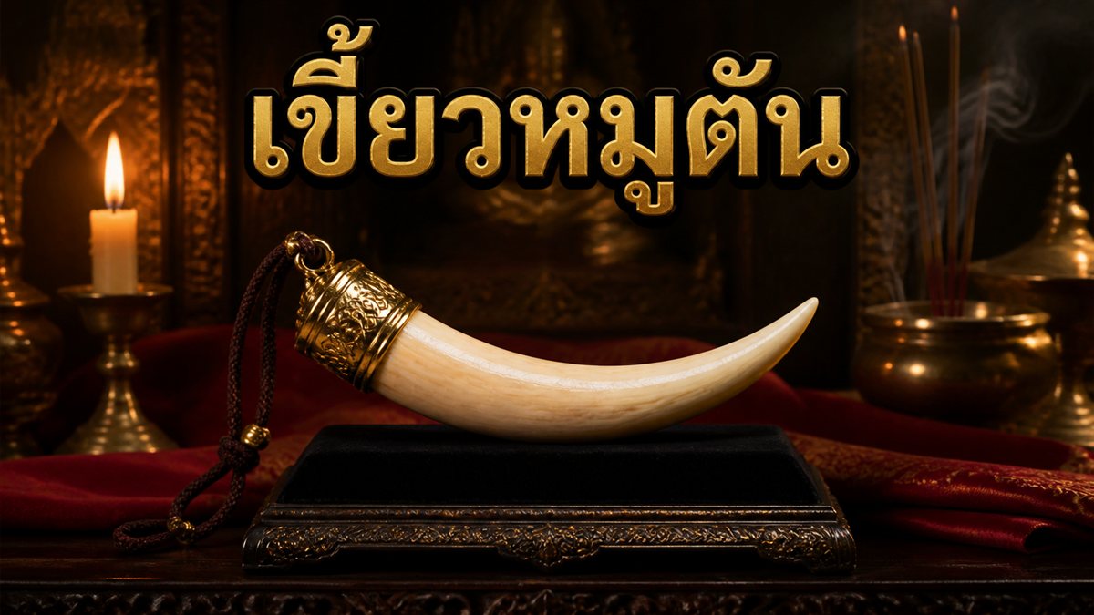 เขี้ยวหมูตัน: ประวัติ ความเชื่อโบราณ พุทธคุณ และคาถาวิธีบูชา