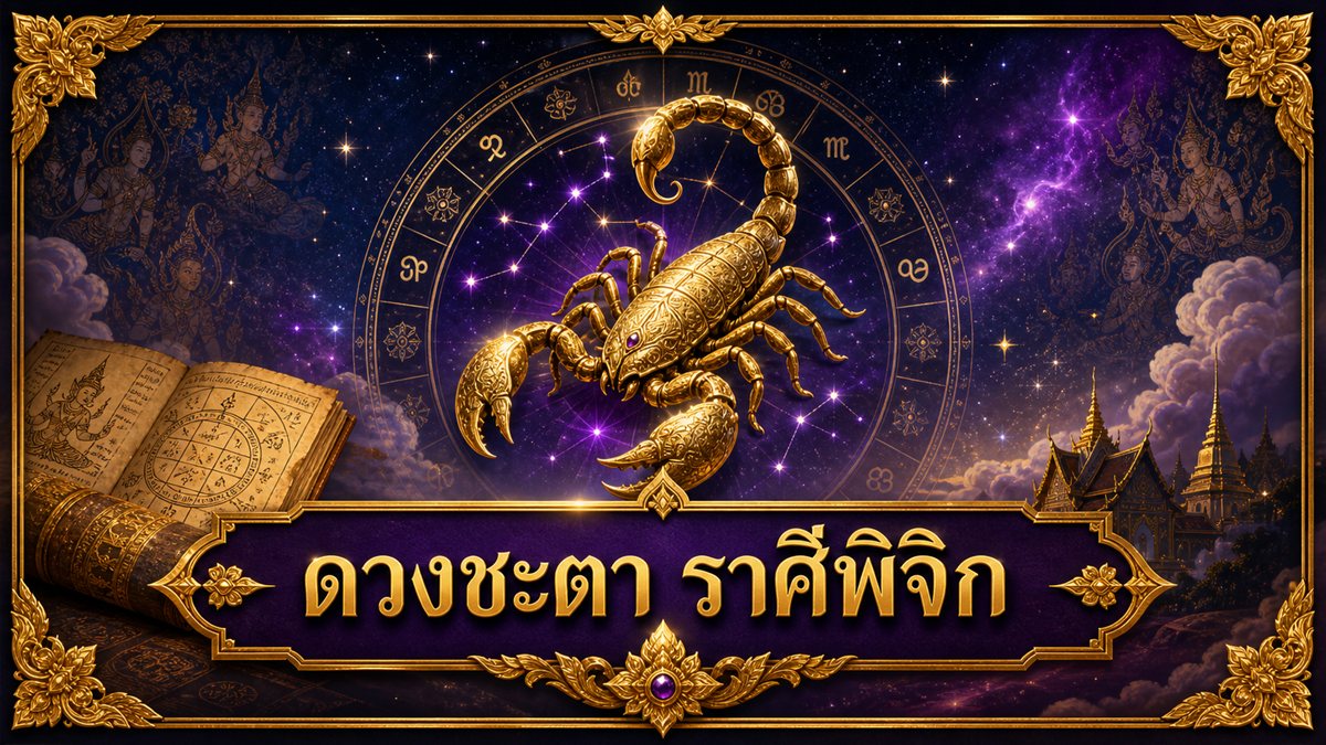 ดวงชะตาราศีพิจิก ปี 2569: การงาน การเรียน การเงิน โชคลาภ ความรัก สุขภาพ