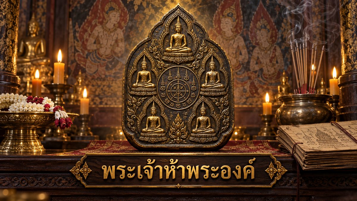 พระเจ้าห้าพระองค์: ประวัติ ความเชื่อ พุทธคุณ คาถากำกับ และวิธีบูชา